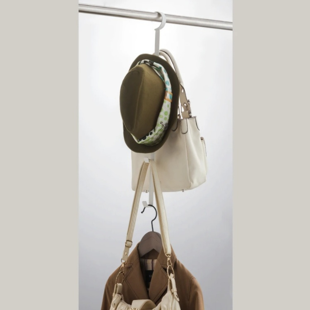 Hanging storage for bags, SMART CLOSET HANGER, Yamazaki in the group Storage / Wardrobe storage / Shoe storage at SmartaSaker.se (41268)