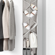 Hanging storage for shoes and bags, PREMIUM COLGDOR PARA ZAPATOS, 30 x 30 x H 142,5 cm, Light Grey  Hanging storage for shoes and bags, PREMIUM COLGDOR PARA ZAPATOS, 30 x 30 x H 142,5 cm, Light Grey