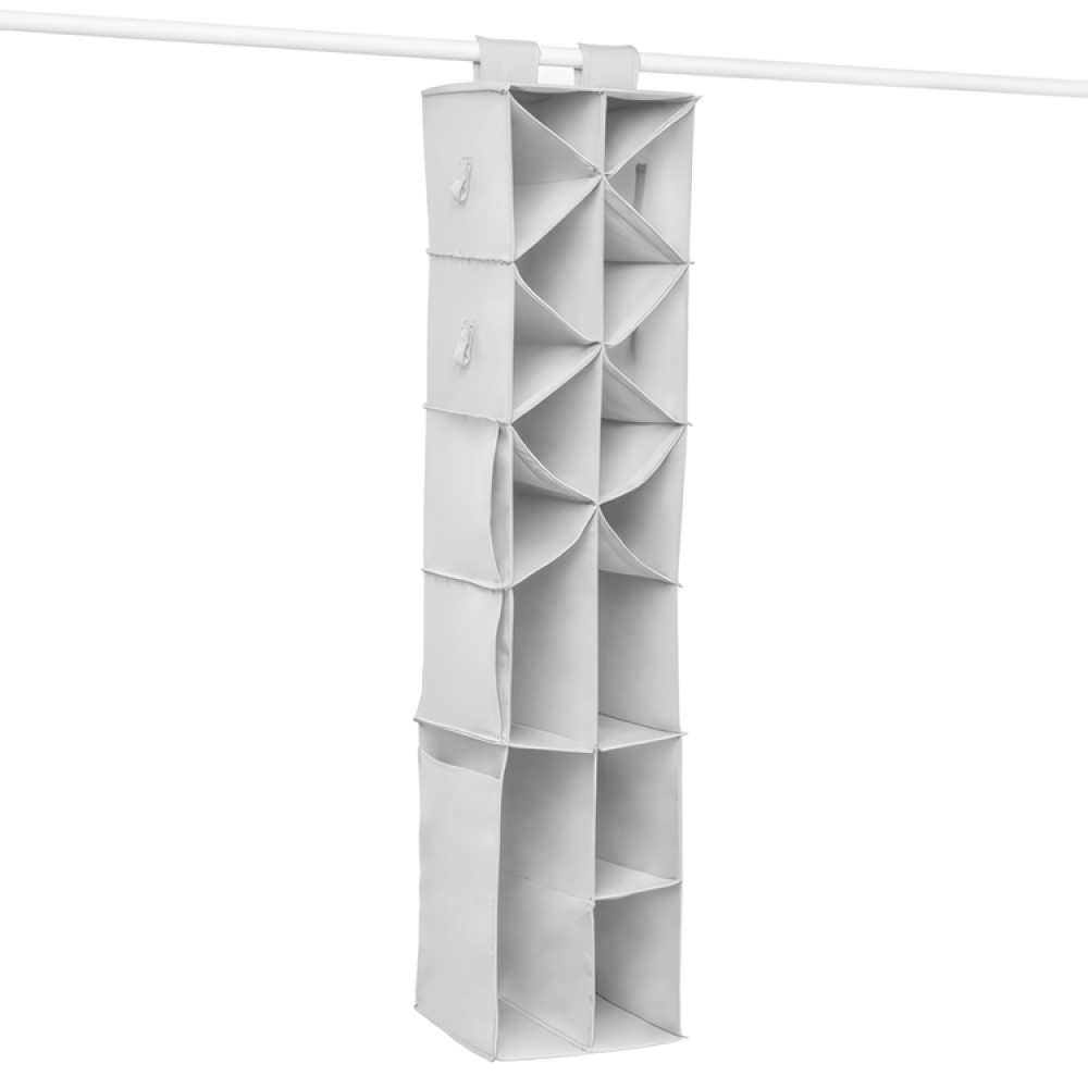 Hanging storage for shoes and bags, PREMIUM COLGDOR PARA ZAPATOS, 30 x 30 x H 142,5 cm, Light Grey in the group Storage / Wardrobe storage / Hangers and hooks at SmartaSaker.se (41273)
