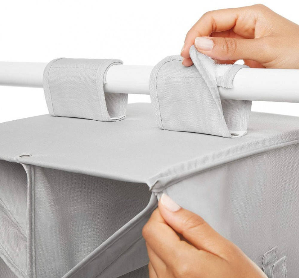 Hanging storage for shoes and bags, PREMIUM COLGDOR PARA ZAPATOS, 30 x 30 x H 142,5 cm, Light Grey in the group Storage / Wardrobe storage / Hangers and hooks at SmartaSaker.se (41273)