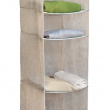 Hanging wardrobe, 4 compartments, MAISON, 33 x 33 x H 103 cm, Sand Hanging wardrobe, 4 compartments, MAISON, 33 x 33 x H 103 cm, Sand