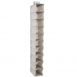 Hanging wardrobe, 10-section, ORGA SHOE ORGANISER, 15 x 30 x H 120 cm, Beige-grey Hanging wardrobe, 10-section, ORGA SHOE ORGANISER, 15 x 30 x H 120 cm, Beige-grey