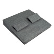 Hanging wardrobe storage 5 shelves, grey