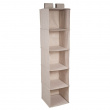 Shelves, 5 compartments, BIGSO HANGIN CLOSET, 30 x 30 x H133,5 cm, Beige Shelves, 5 compartments, BIGSO HANGIN CLOSET, 30 x 30 x H133,5 cm, Beige