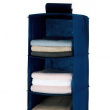 Hanging wardrobe, 6 compartments, AIR, 30 x 30 x 122 cm, Blue