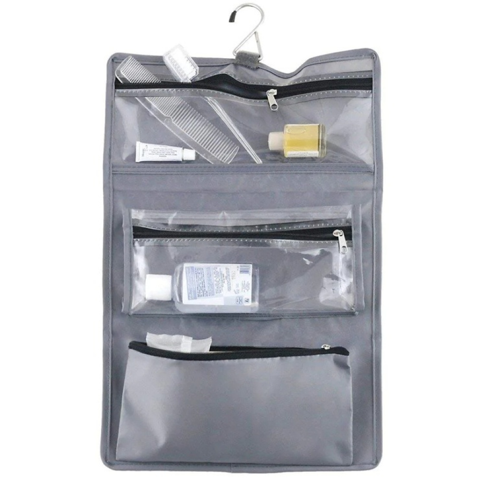 Hanging Toiletry Bag, super light, TRAVEL - SACCHETTO BEAUTY, 27 x H 39 cm, Grey in the group Storage / Travel storage / Toiletry bags at SmartaSaker.se (41284)