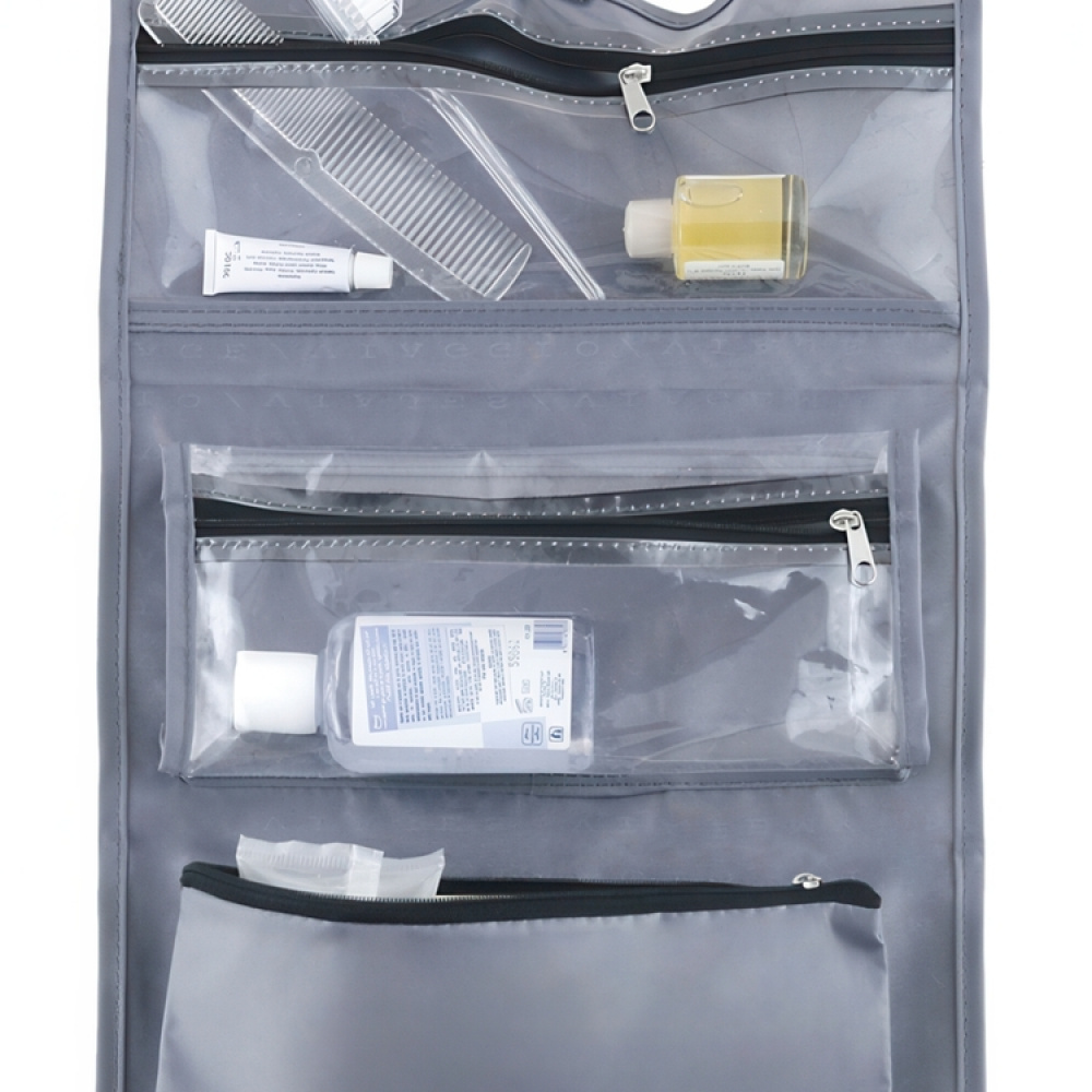 Hanging Toiletry Bag, super light, TRAVEL - SACCHETTO BEAUTY, 27 x H 39 cm, Grey in the group Storage / Travel storage / Toiletry bags at SmartaSaker.se (41284)