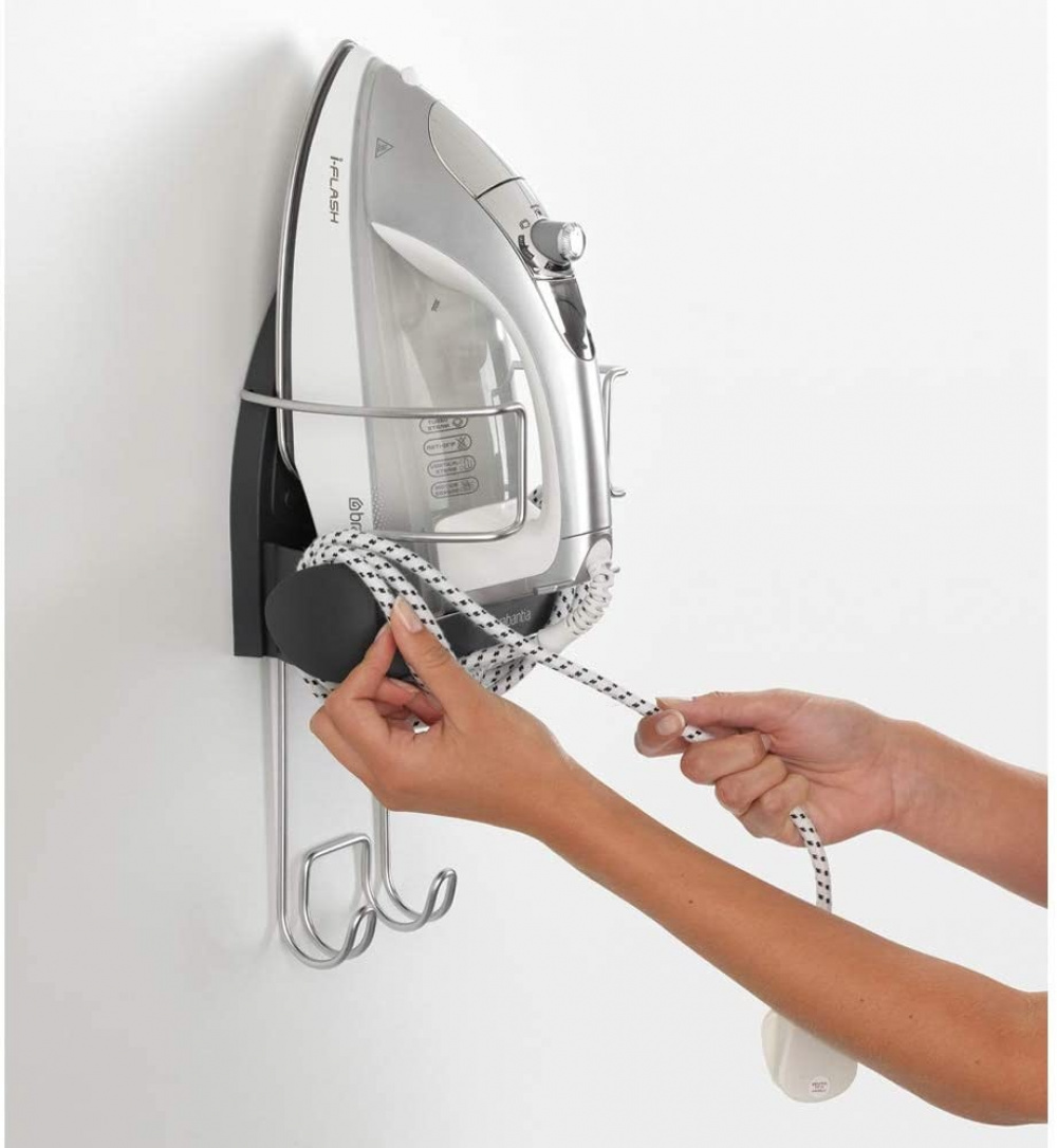 Hanger for Ironing board and iron, BRABANTIA IRON STORE, Dark Grey in the group Storage / Laundry and care / Ironing accessories at SmartaSaker.se (41289)