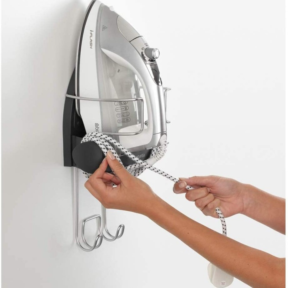 Hanger for Ironing board and iron, BRABANTIA IRON STORE, Dark Grey in the group Storage / Laundry and care / Ironing accessories at SmartaSaker.se (41289)