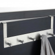 Hanger for Wardrobe door, ALBERT, 5 hooks, Stainless steel Hanger for Wardrobe door, ALBERT, 5 hooks, Stainless steel