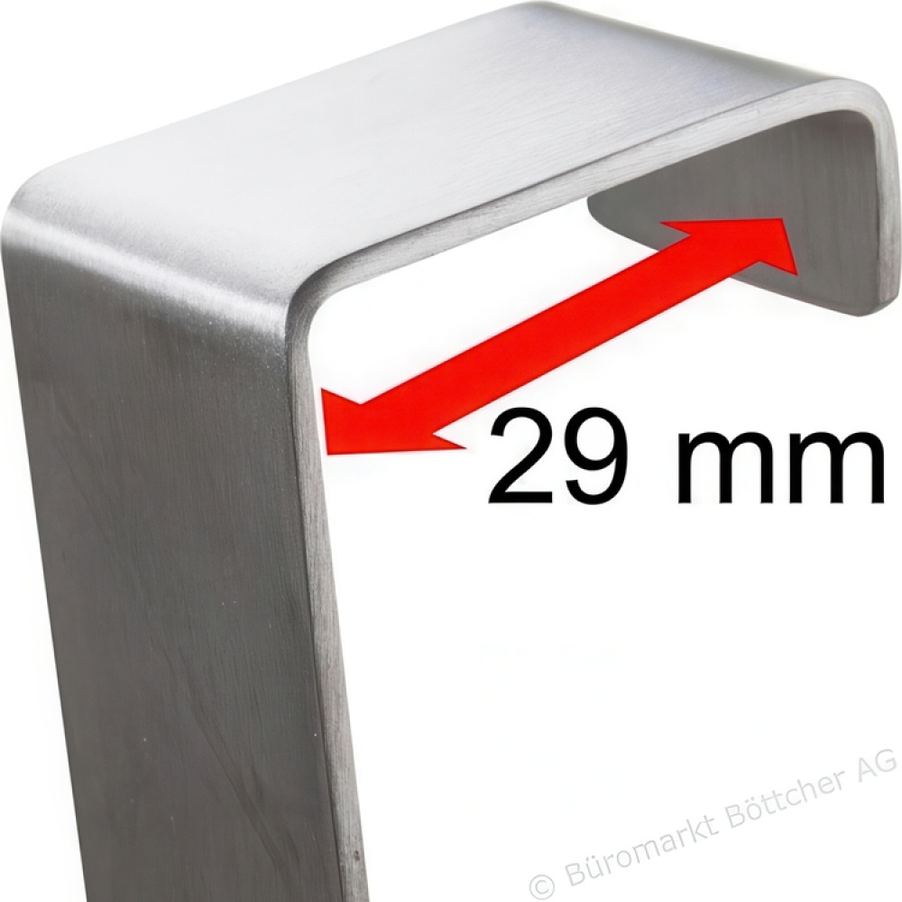 Hanger for Wardrobe door, ALBERT, 5 hooks, Stainless steel in the group Storage / Bedroom storage / Over door hooks at SmartaSaker.se (41291)