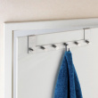 Hanger for door, CELANO, 2 cm, 6 hooks, Stainless steel Hanger for door, CELANO, 2 cm, 6 hooks, Stainless steel
