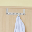 Hanger for door, CELANO, 2 cm, 6 hooks, Stainless steel Hanger for door, CELANO, 2 cm, 6 hooks, Stainless steel