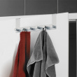Hanger for door, CELANO, 2 cm, 6 hooks, Stainless steel Hanger for door, CELANO, 2 cm, 6 hooks, Stainless steel
