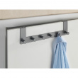 Hanger for door, CELANO, 2 cm, 6 hooks, Metal, Grey Hanger for door, CELANO, 2 cm, 6 hooks, Metal, Grey