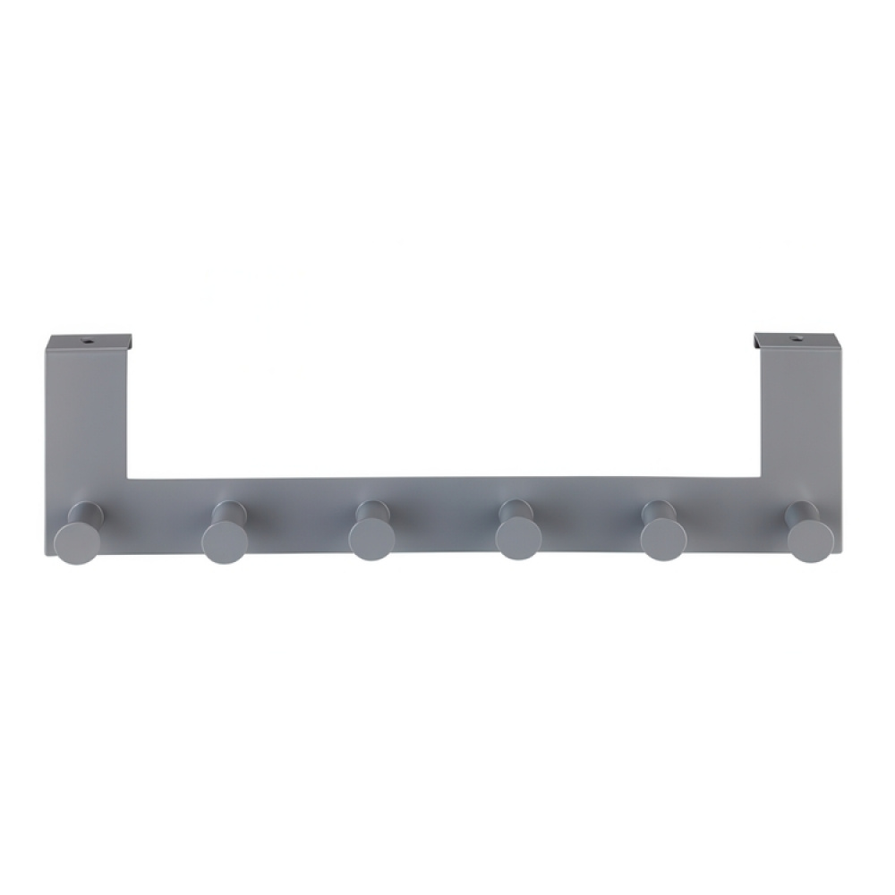 Hanger for door, CELANO, 2 cm, 6 hooks, Metal, Grey in the group Storage / Bedroom storage / Over door hooks at SmartaSaker.se (41294)