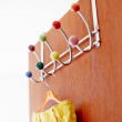Hanger over the door, BONNY, 4 colorful hooks Hanger over the door, BONNY, 4 colorful hooks