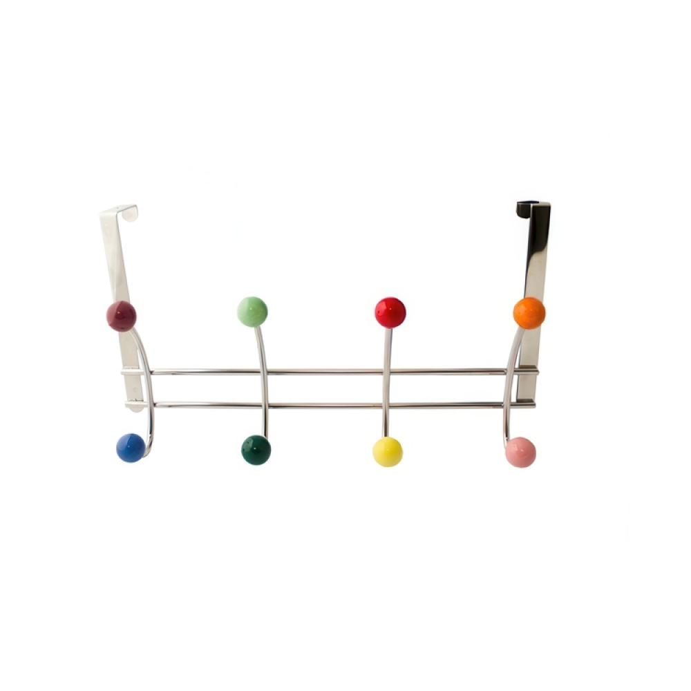 Hanger over the door, BONNY, 4 colorful hooks in the group Storage / Bedroom storage / Over door hooks at SmartaSaker.se (41295)