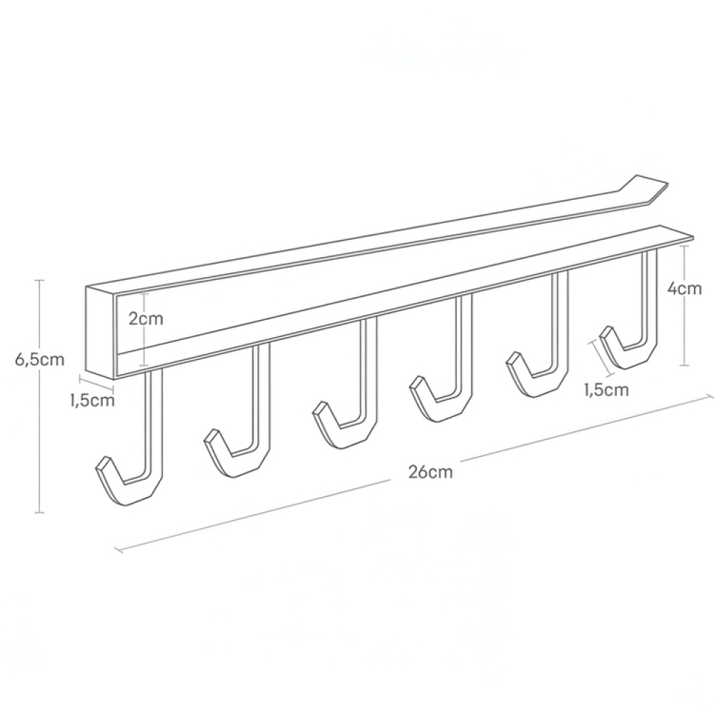 Under Cupboard Rack, TOWER TOOL HANGER, Yamazaki in the group Storage / Kitchen storage / Kitchen cabinet organizers / Under sink storage at SmartaSaker.se (41301)