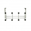 Hanger, over the door, BONNY, 4 krokar, Silver / Black Hanger, over the door, BONNY, 4 krokar, Silver / Black