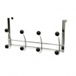 Hanger, over the door, BONNY, 4 krokar, Silver / Black Hanger, over the door, BONNY, 4 krokar, Silver / Black