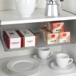 Under Shelf Storage Rack, Large, REGALEINHÄNGEKORB, 49 x 28 x H 18 cm, Silver-Grey Under Shelf Storage Rack, Large, REGALEINHÄNGEKORB, 49 x 28 x H 18 cm, Silver-Grey