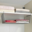 Under Shelf Storage Rack, Large, REGALEINHÄNGEKORB, 49 x 28 x H 18 cm, Silver-Grey Under Shelf Storage Rack, Large, REGALEINHÄNGEKORB, 49 x 28 x H 18 cm, Silver-Grey