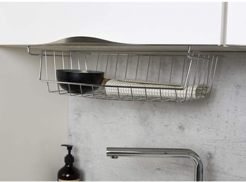 Hanging basket / Extra shelf, Large. HÄNGEKORB, 44x 27 x H 15 cm, Silver in the group Storage / Kitchen storage at SmartaSaker.se (41310)