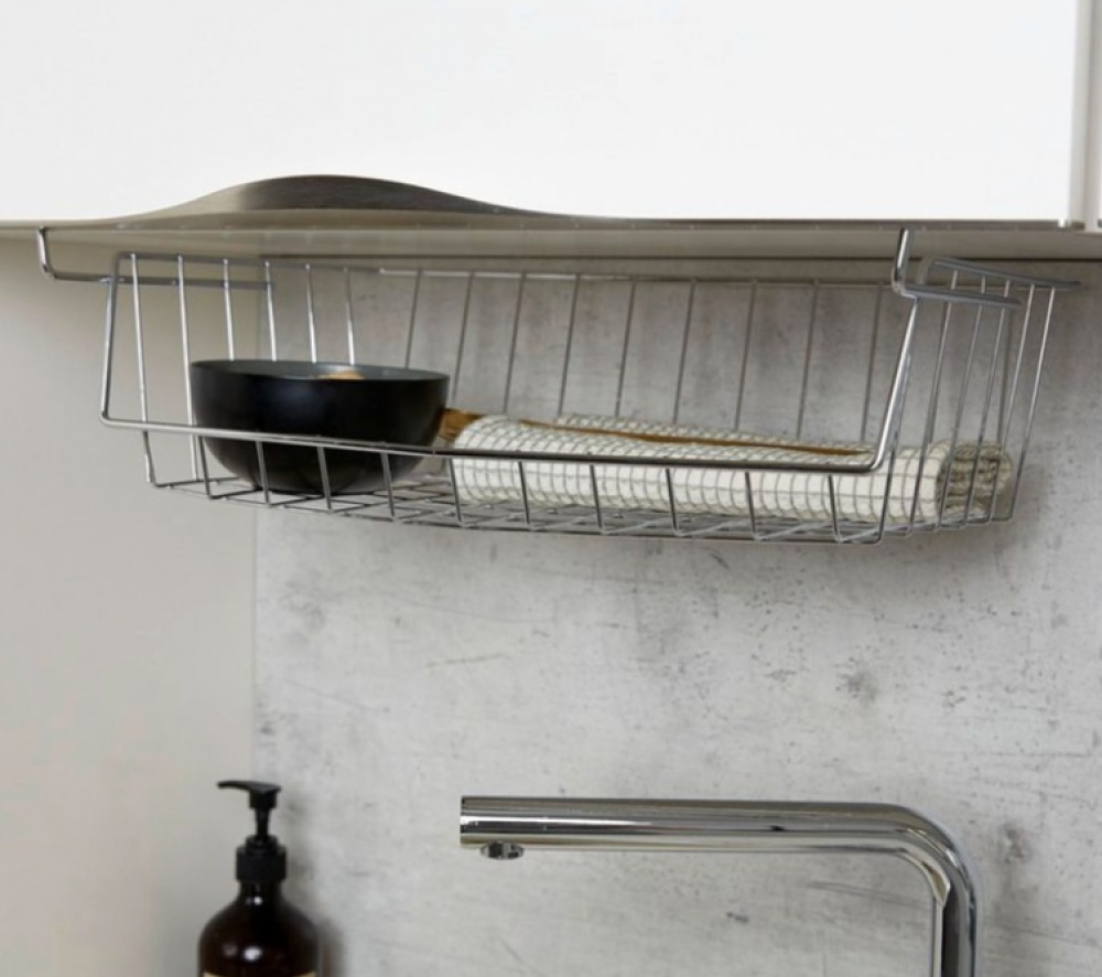 Hanging basket / Extra shelf, Large. HÄNGEKORB, 44x 27 x H 15 cm, Silver in the group Storage / Kitchen storage at SmartaSaker.se (41310)
