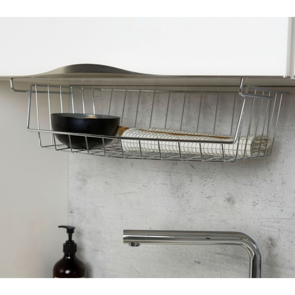 Hanging basket / Extra shelf, Large. HÄNGEKORB, 44x 27 x H 15 cm, Silver in the group Storage / Kitchen storage / Kitchen cabinet organizers / Under shelf storage at SmartaSaker.se (41310)