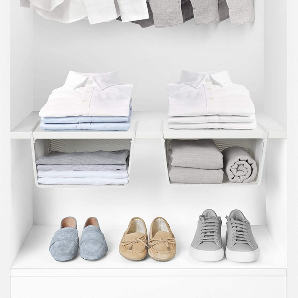 Hanging basket / extra shelf, CESTA COLGANTE MESH, 30 x 25 x H 15 cm, White in the group Storage / Kitchen storage / Kitchen cabinet organizers / Under shelf storage at SmartaSaker.se (41311)