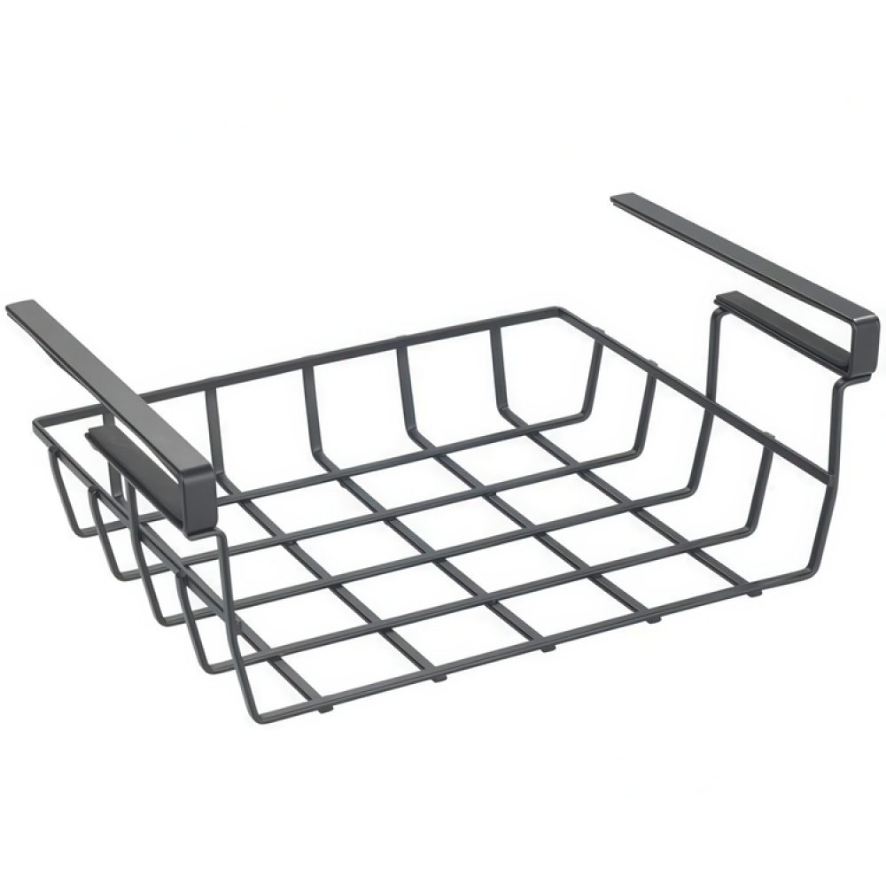 Hanging basket, Under shelf, PREMIUM PANTRY BASKET, 34 x 25 x H 13 cm, Black in the group Storage / Kitchen storage / Kitchen cabinet organizers / Under shelf storage at SmartaSaker.se (41313)