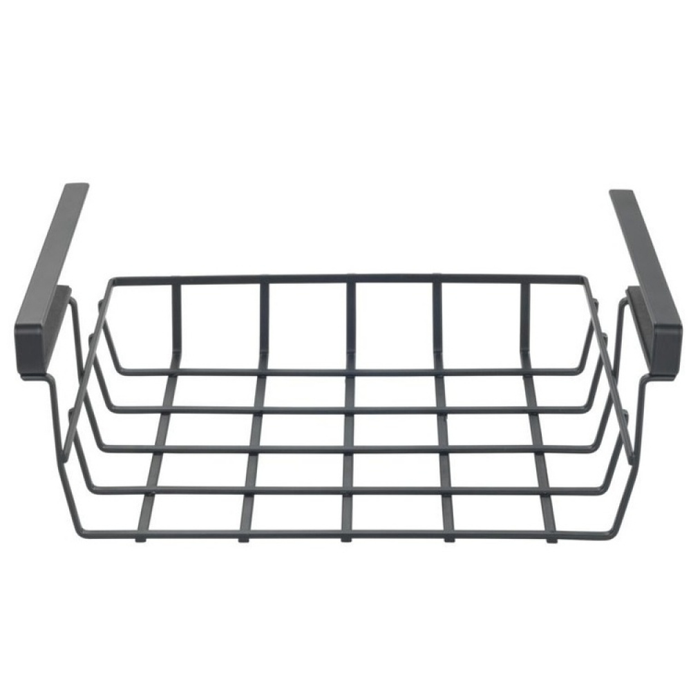 Hanging basket, Under shelf, PREMIUM PANTRY BASKET, 34 x 25 x H 13 cm, Black in the group Storage / Kitchen storage / Kitchen cabinet organizers / Under shelf storage at SmartaSaker.se (41313)
