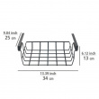 Hanging basket, Under shelf, PREMIUM PANTRY BASKET, 34 x 25 x H 13 cm, Black Hanging basket, Under shelf, PREMIUM PANTRY BASKET, 34 x 25 x H 13 cm, Black