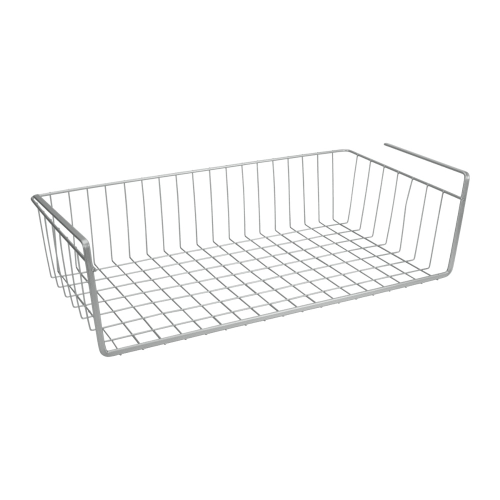 Hanging basket, KANGURO XL, 50 x 26 x H 14 cm, Silver in the group Storage / Kitchen storage / Kitchen cabinet organizers / Under shelf storage at SmartaSaker.se (41318)