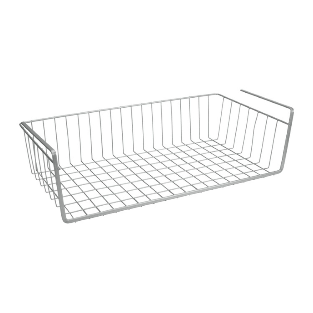 Hanging basket, KANGURO XL, 50 x 26 x H 14 cm, Silver in the group Storage / Kitchen storage / Kitchen cabinet organizers / Under shelf storage at SmartaSaker.se (41318)