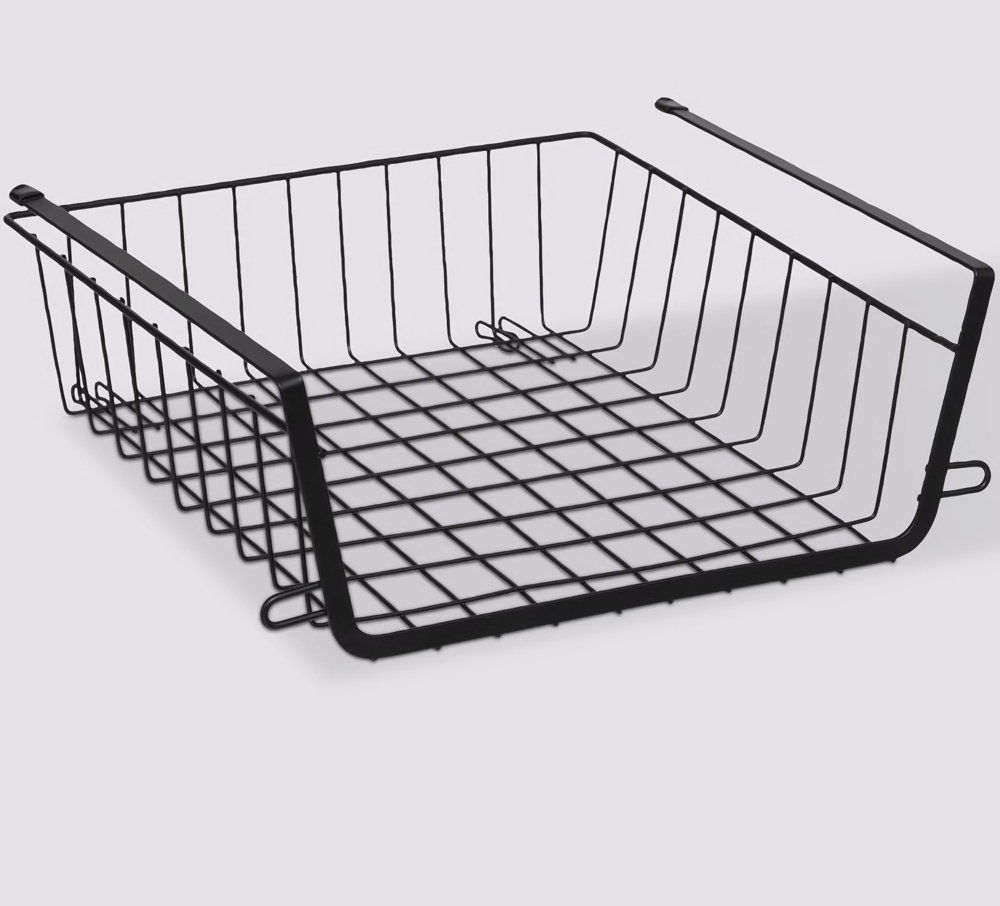 Hanging basket, Stackable, ÉTAGÈRE À SUSPENDRE, 31,5 x 31 x H 12 cm, Black in the group Storage / Kitchen storage / Kitchen cabinet organizers / Under shelf storage at SmartaSaker.se (41322)
