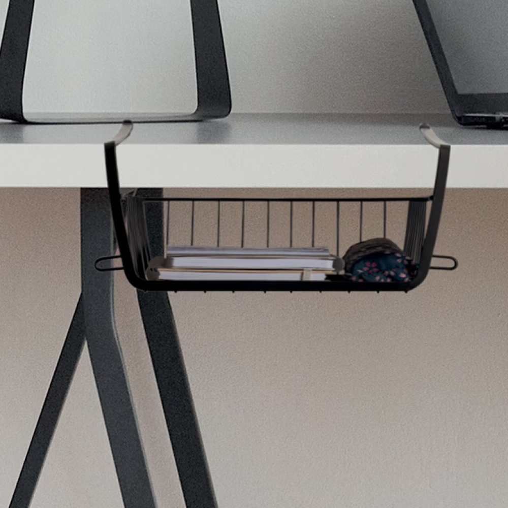 Hanging basket, Stackable, ÉTAGÈRE À SUSPENDRE, 31,5 x 31 x H 12 cm, Black in the group Storage / Kitchen storage / Kitchen cabinet organizers / Under shelf storage at SmartaSaker.se (41322)