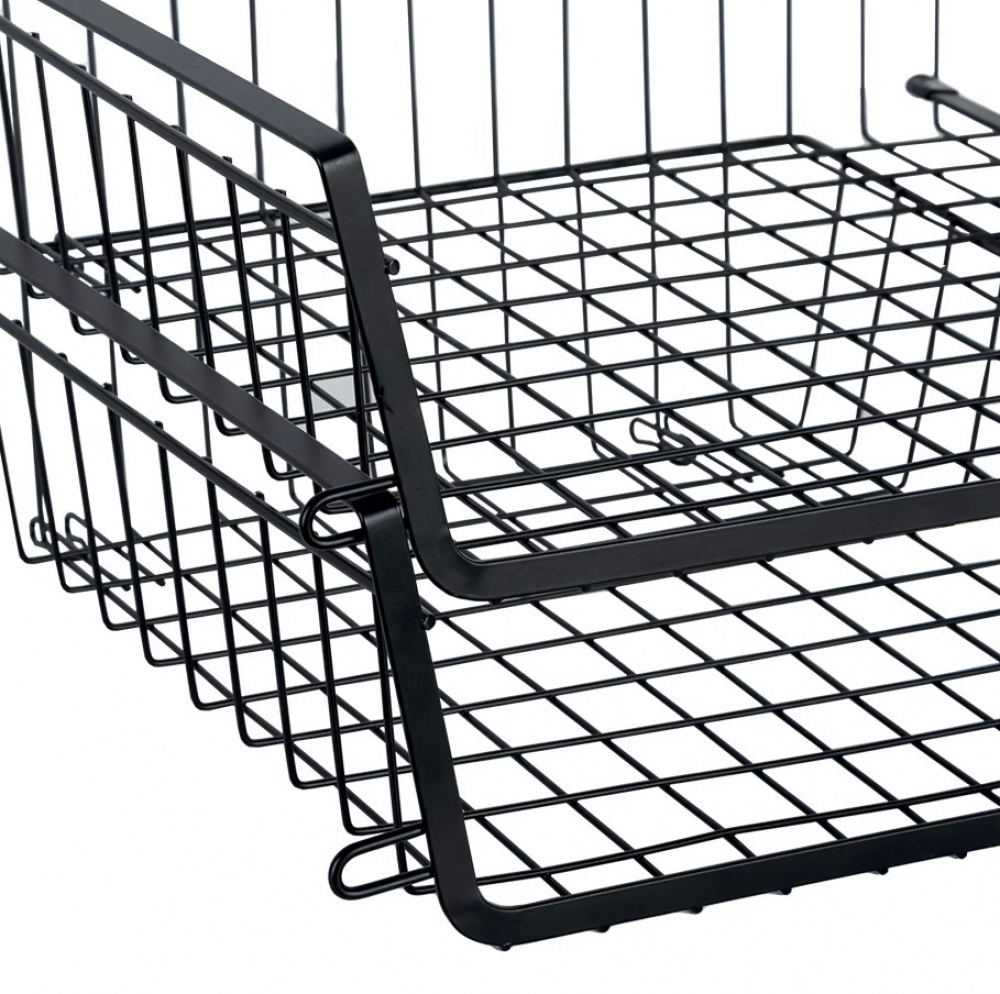 Hanging basket, Stackable, ÉTAGÈRE À SUSPENDRE, 31,5 x 31 x H 12 cm, Black in the group Storage / Kitchen storage / Kitchen cabinet organizers / Under shelf storage at SmartaSaker.se (41322)
