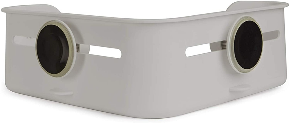 Corner shower basket with suction plug, FLEX GEL-LOCK, 19 x 30 x H 8 cm, Umbra, Grey in the group Storage / Bathroom storage / Bath and shower caddies at SmartaSaker.se (41326)