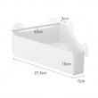 Corner shower basket with suction cups, TOWER, 22 x 27,5 x H 10 cm, Yamazaki, White Corner shower basket with suction cups, TOWER, 22 x 27,5 x H 10 cm, Yamazaki, White