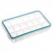 Ice tray with lid, 18cubes, CLIP ICE CUBE TRAY, Transparent Ice tray with lid, 18cubes, CLIP ICE CUBE TRAY, Transparent