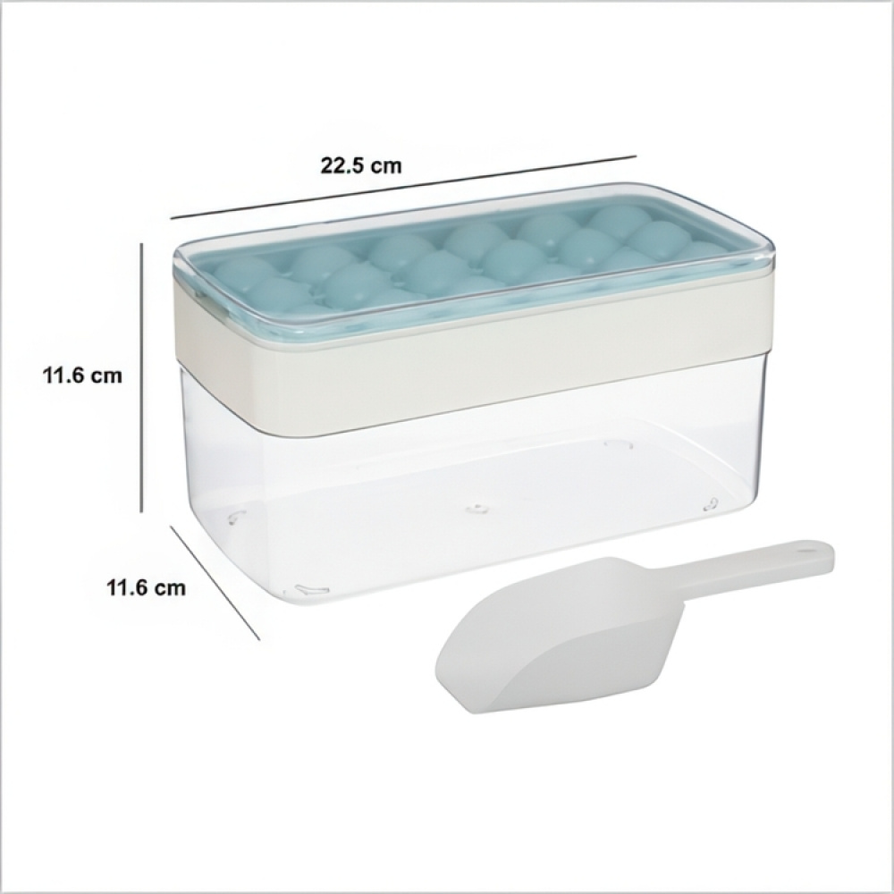 Ice tray with Box and Scoop, ICE CUBE BOX, Transparent / Blue in the group Storage / Kitchen storage at SmartaSaker.se (41330)