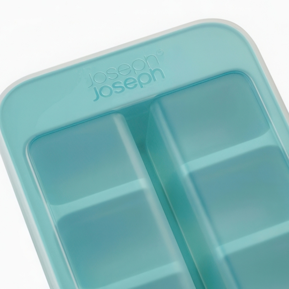 Stackable ice tray with lid, 14 cubes, FLOW EASY-FILL, Joseph Joseph, Turquoise in the group Storage / Kitchen storage at SmartaSaker.se (41331)