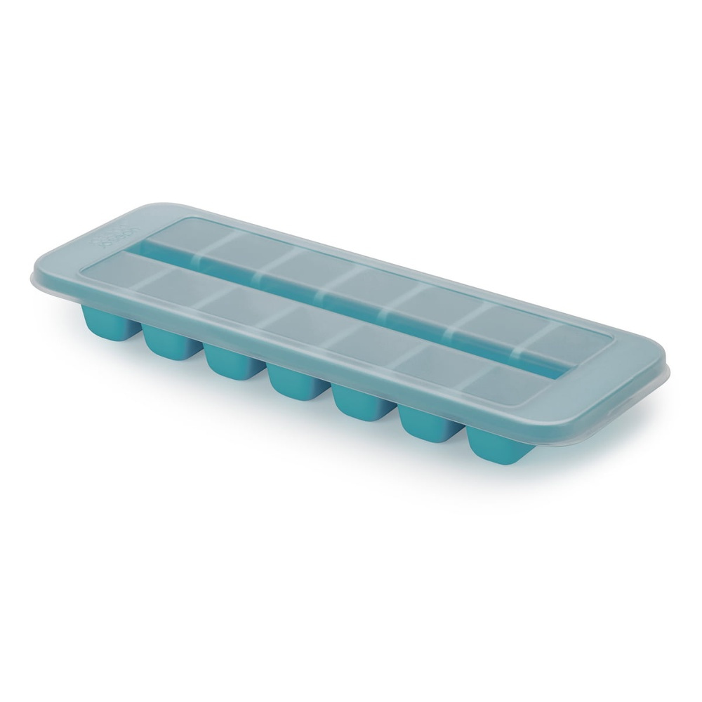Stackable ice tray with lid, 14 cubes, FLOW EASY-FILL, Joseph Joseph, Turquoise in the group Storage / Kitchen storage at SmartaSaker.se (41331)