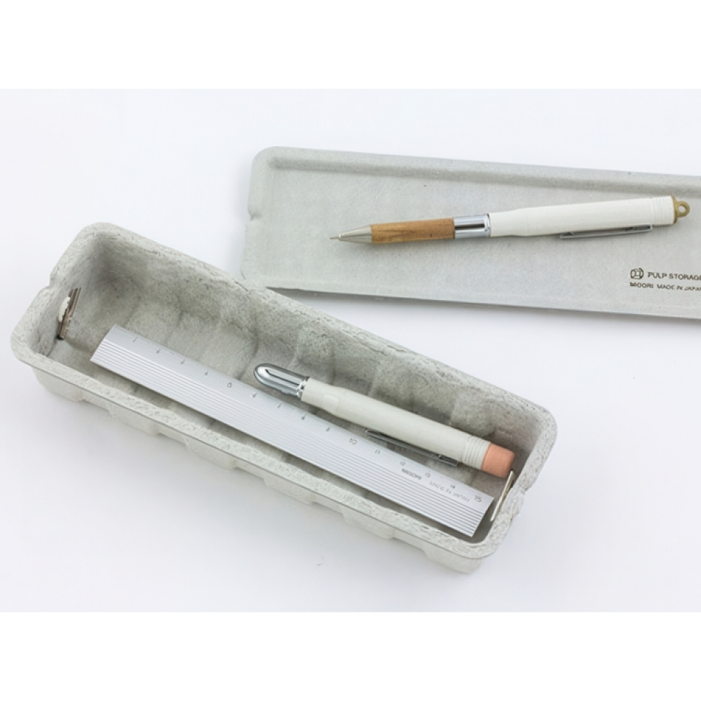 Pen Box made of waste paper, MIDORI PULP STORAGE in the group Storage / Storage boxes / Mini organizers / Boxes at SmartaSaker.se (41333)