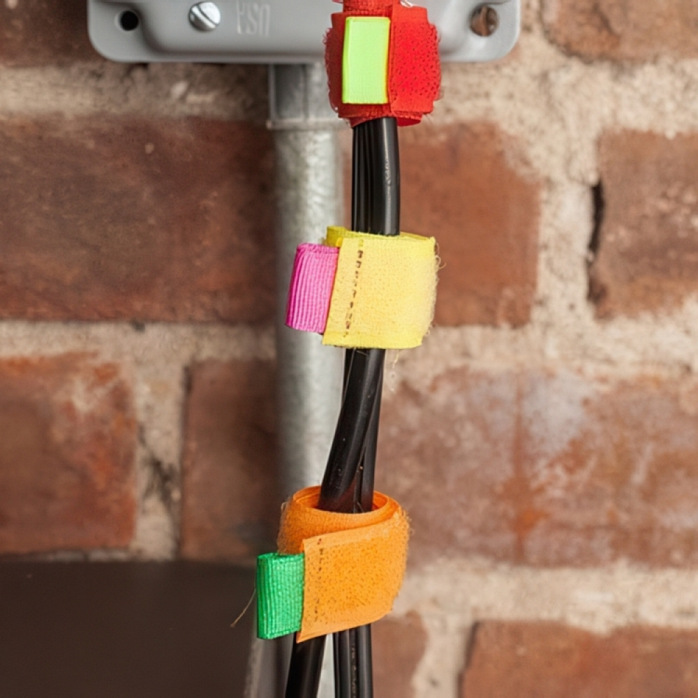 Cable ties for labeling and order, CABLE TIES, 8 pcs, Kikkerland, Multicolour in the group Storage / Office supplies at SmartaSaker.se (41335)