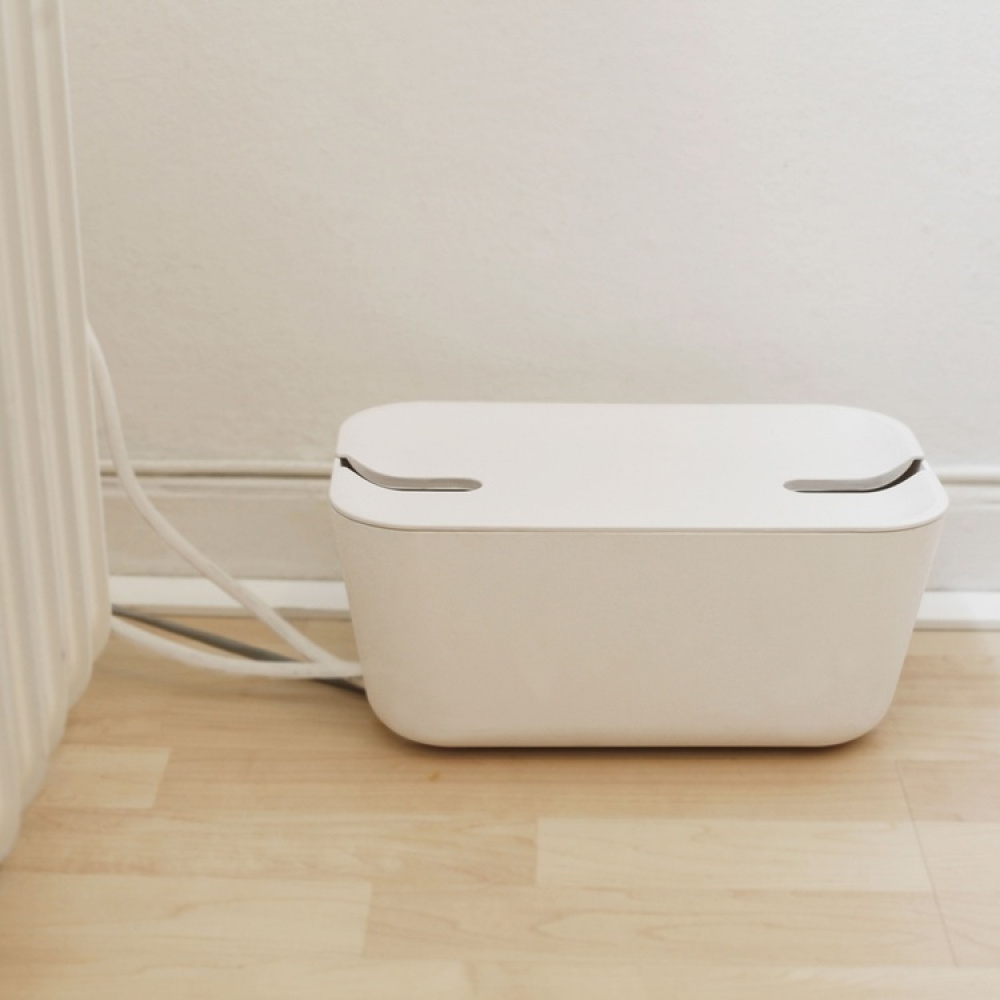 Cable organizer, BOSIGN, Medium, 30 x 18 x H 13,5 cm, White in the group Storage / Office supplies at SmartaSaker.se (41339)