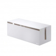 Cable organizer, WEB CABLE BOX,40 x 15,5 x H 14,5 cm, Yamazaki, White Cable organizer, WEB CABLE BOX,40 x 15,5 x H 14,5 cm, Yamazaki, White