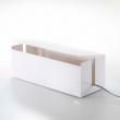 Cable organizer, WEB CABLE BOX,40 x 15,5 x H 14,5 cm, Yamazaki, White Cable organizer, WEB CABLE BOX,40 x 15,5 x H 14,5 cm, Yamazaki, White